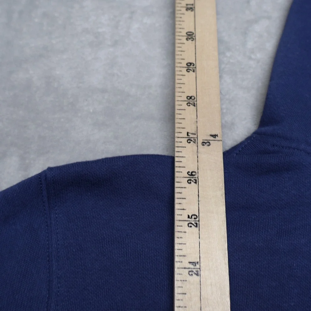 North Face Hoodie Mens Medium Blue Half Dome Pullover Fleece Classic Sweatshirt
